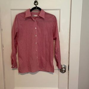 Orvis Red Gingham Check Shirt Size 6